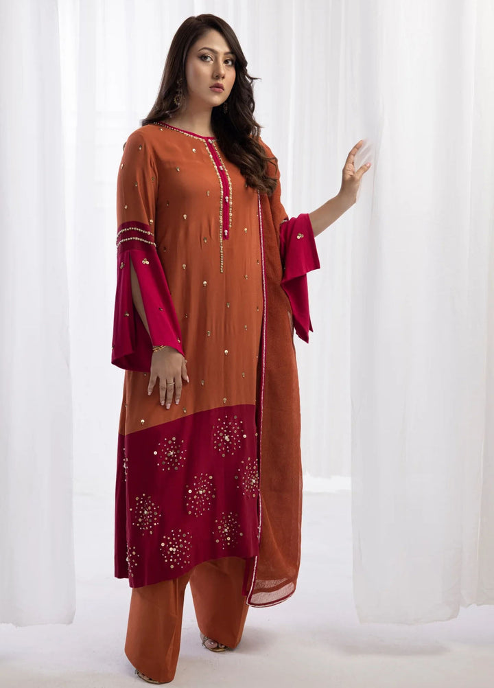 Miras Pret Embroidered Georgette 3 Piece Rhea