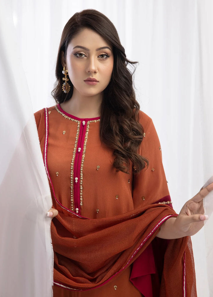 Miras Pret Embroidered Georgette 3 Piece Rhea