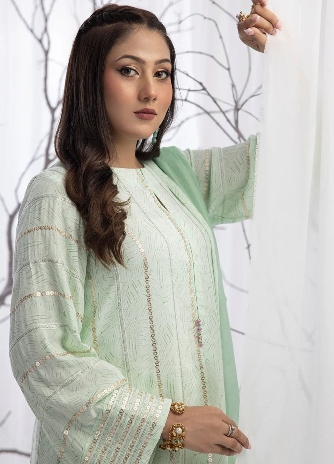 Miras Pret Embroidered Georgette 3 Piece Sybil