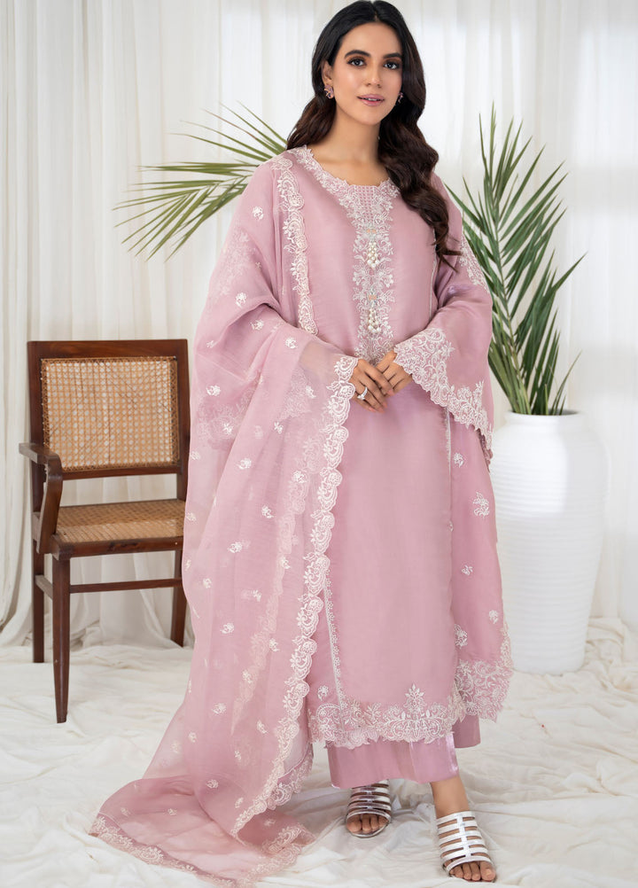 Miras Pret Embroidered Sheesha silk 3 Piece Suit Elle
