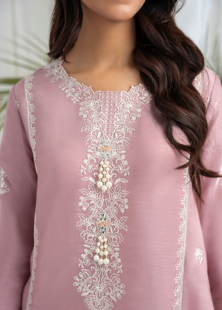 Miras Pret Embroidered Sheesha silk 3 Piece Suit Elle