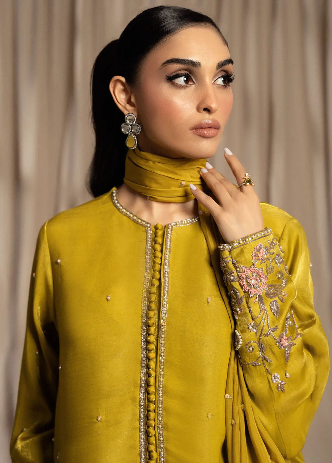 Miras Pret Embroidered Sheesha silk 3 Piece Suit Mabel