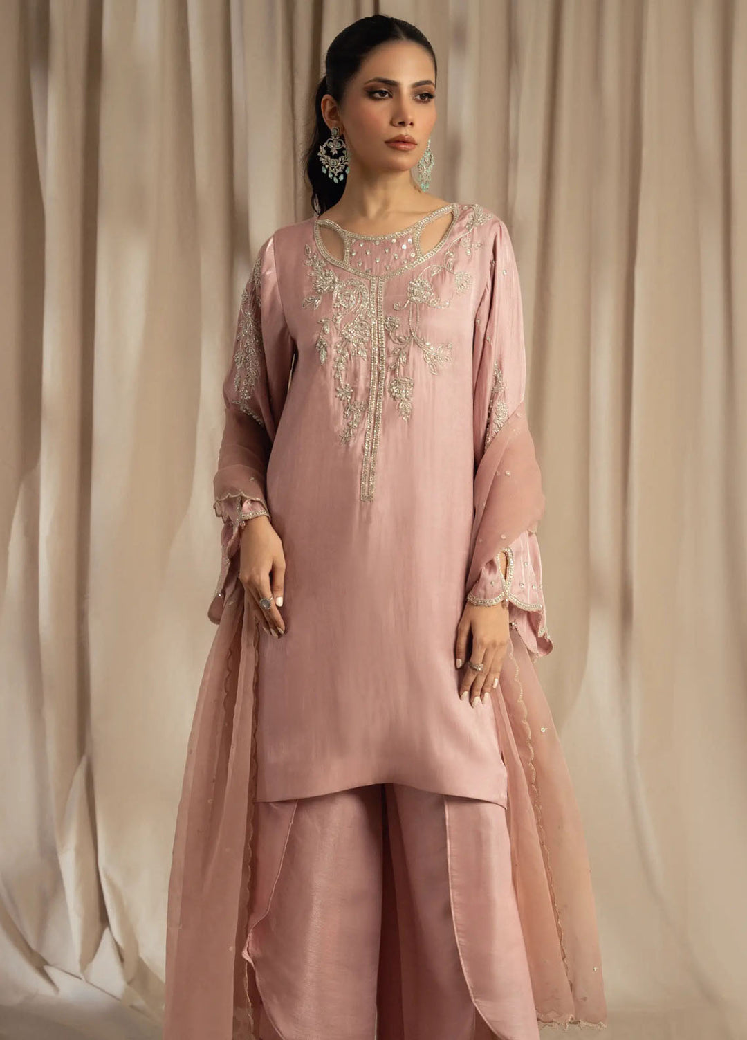 Miras Pret Embroidered Sheesha silk 3 Piece Suit Thea