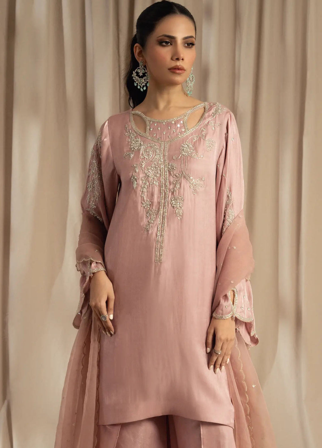 Miras Pret Embroidered Sheesha silk 3 Piece Suit Thea