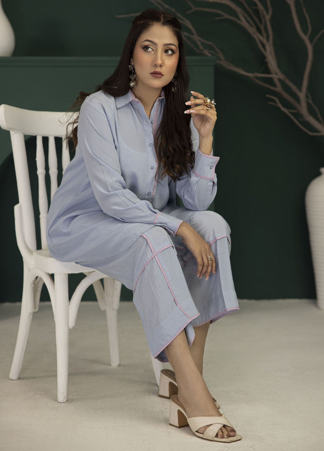 Miras Pret Plain Georgette 2 Piece Suit Arlene