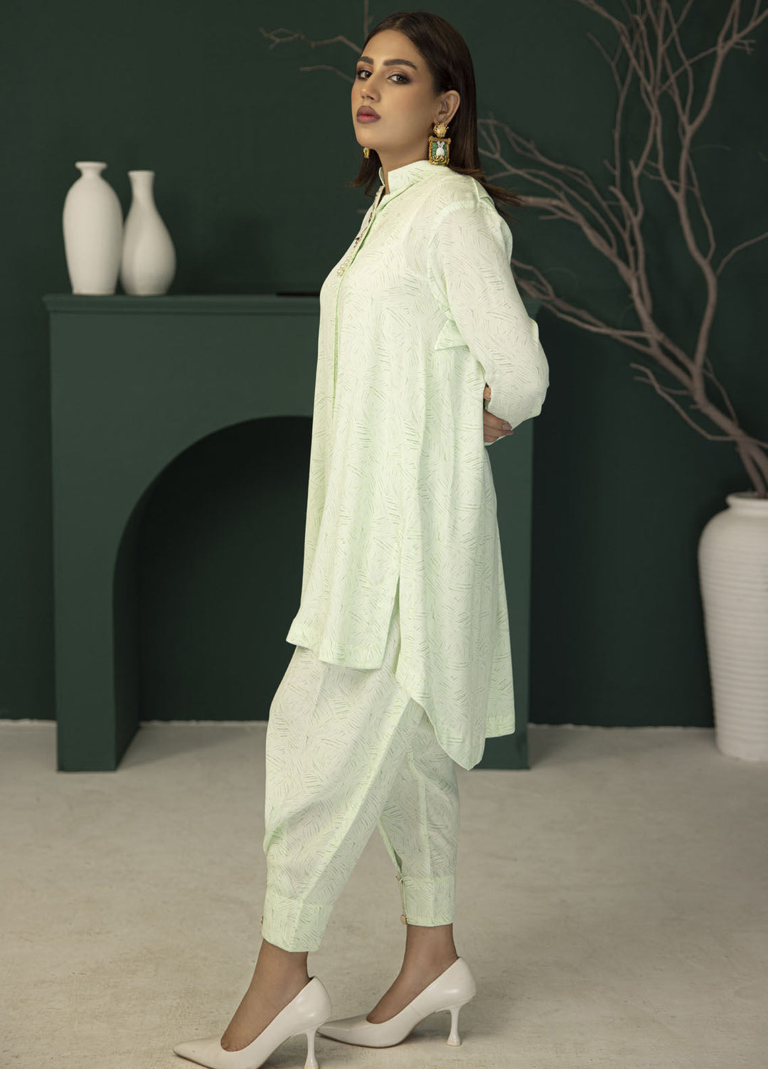 Miras Pret Plain Georgette 2 Piece Suit Aureole