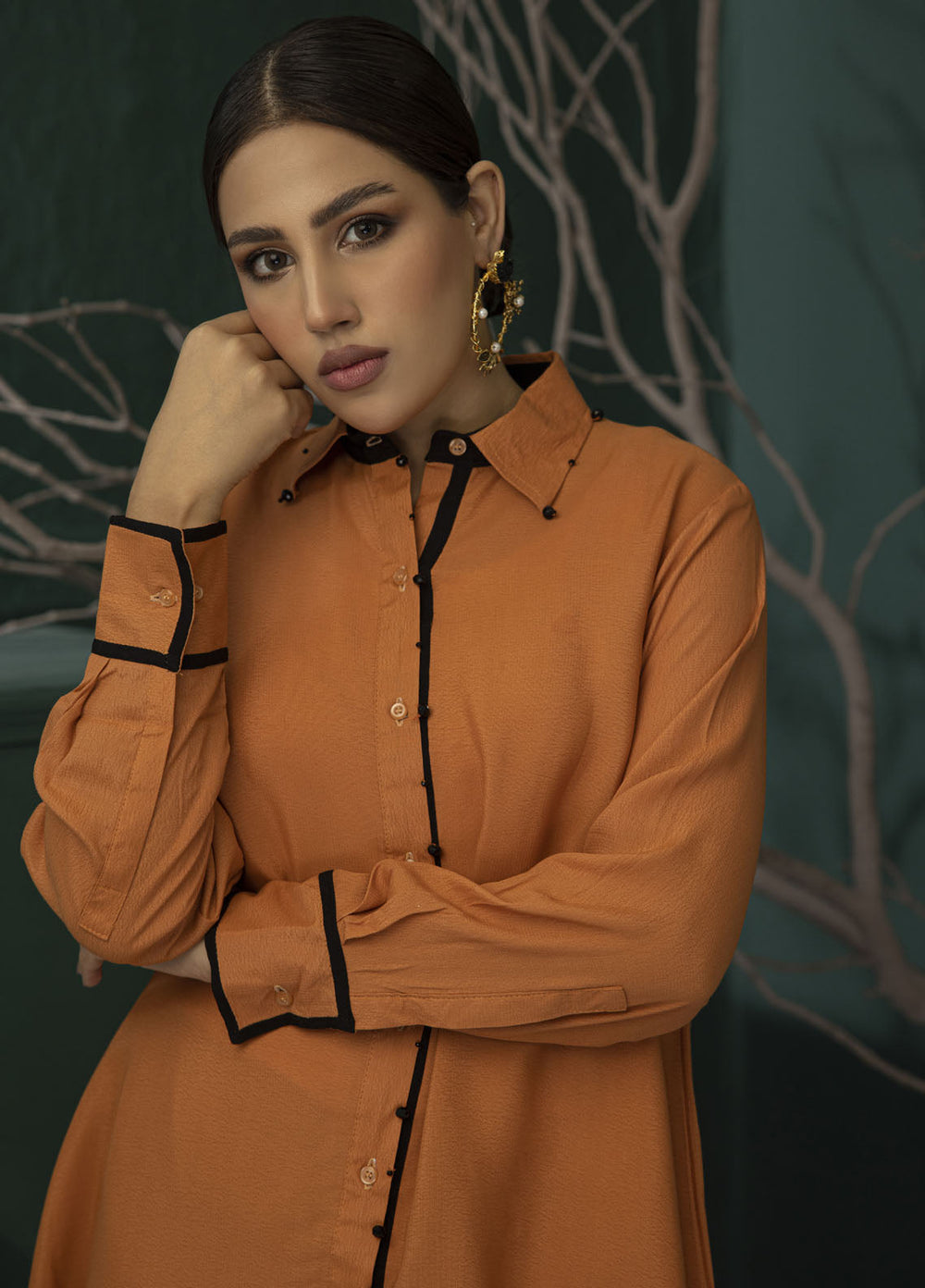 Miras Pret Plain Georgette 2 Piece Suit Autumn