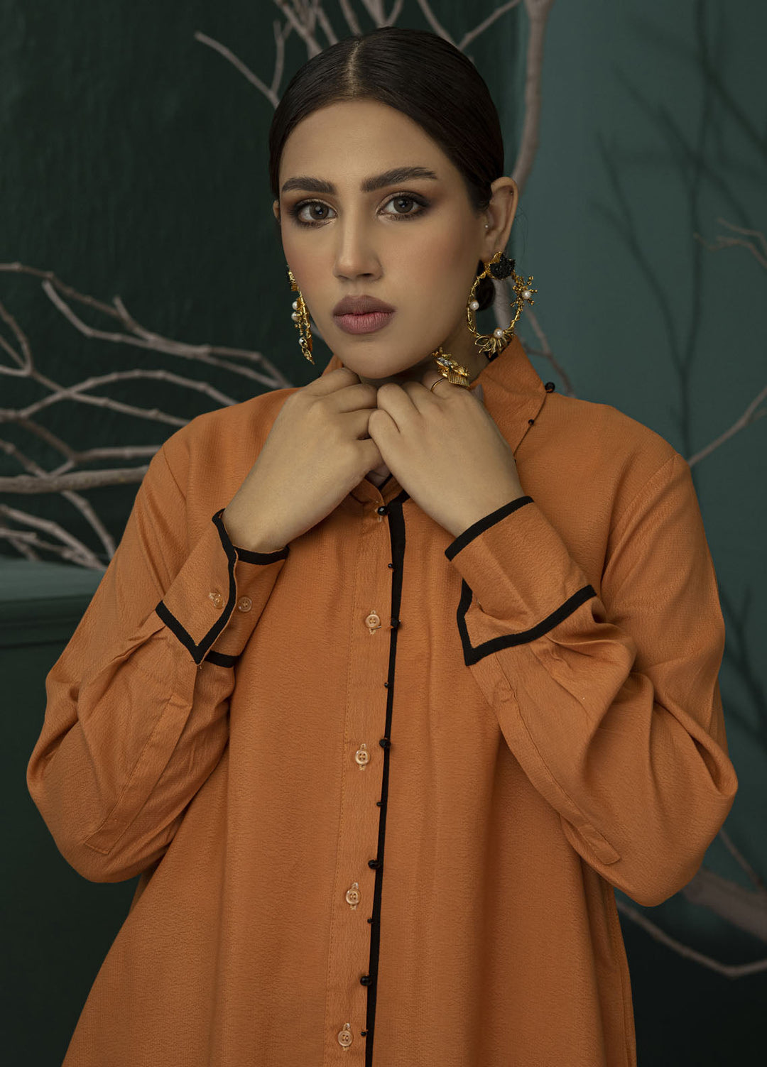 Miras Pret Plain Georgette 2 Piece Suit Autumn