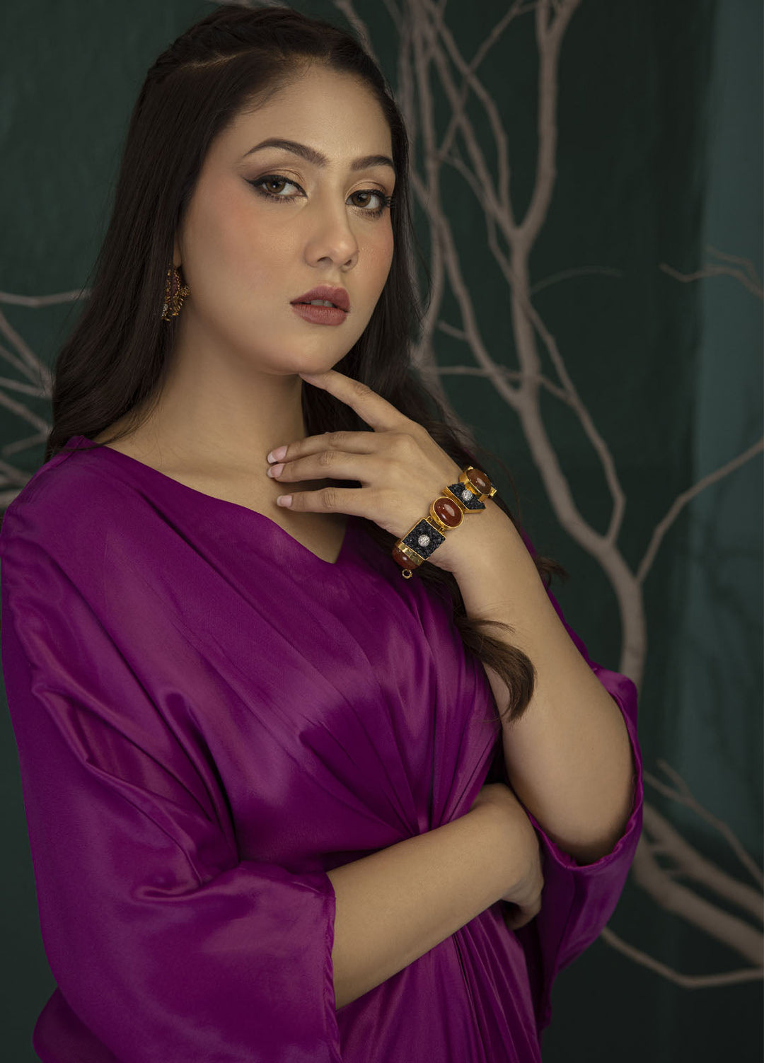 Miras Pret Plain Silk 2 Piece Suit Isla