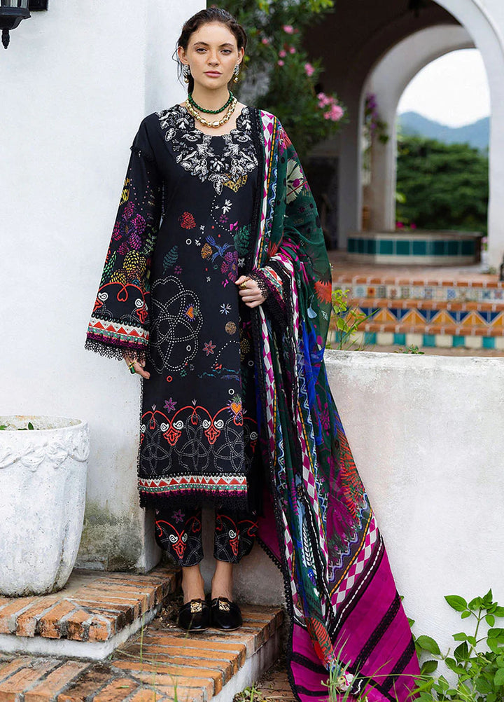 Mirasol by Mushq Embroidered Cambric Suits Unstitched 3 Piece MQ25MH D-01 A Medi Noche - Summer Collection