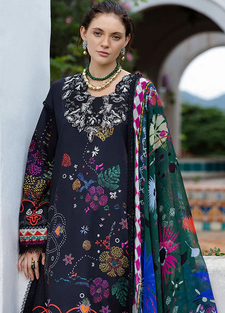 Mirasol by Mushq Embroidered Cambric Suits Unstitched 3 Piece MQ25MH D-01 A Medi Noche - Summer Collection