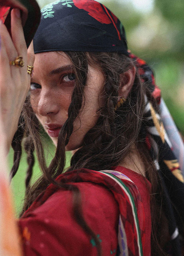 Mirasol by Mushq Embroidered Cambric Suits Unstitched 3 Piece MQ25MH D-01 B Amber Bosque - Summer Collection