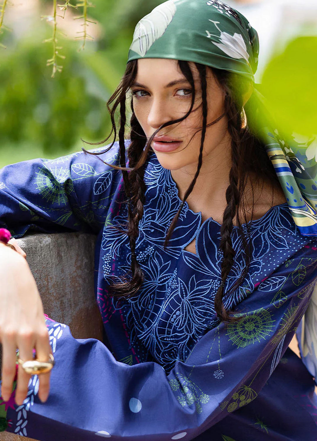 Mirasol by Mushq Embroidered Cambric Suits Unstitched 3 Piece MQ25MH D-02 A Amor Grito - Summer Collection