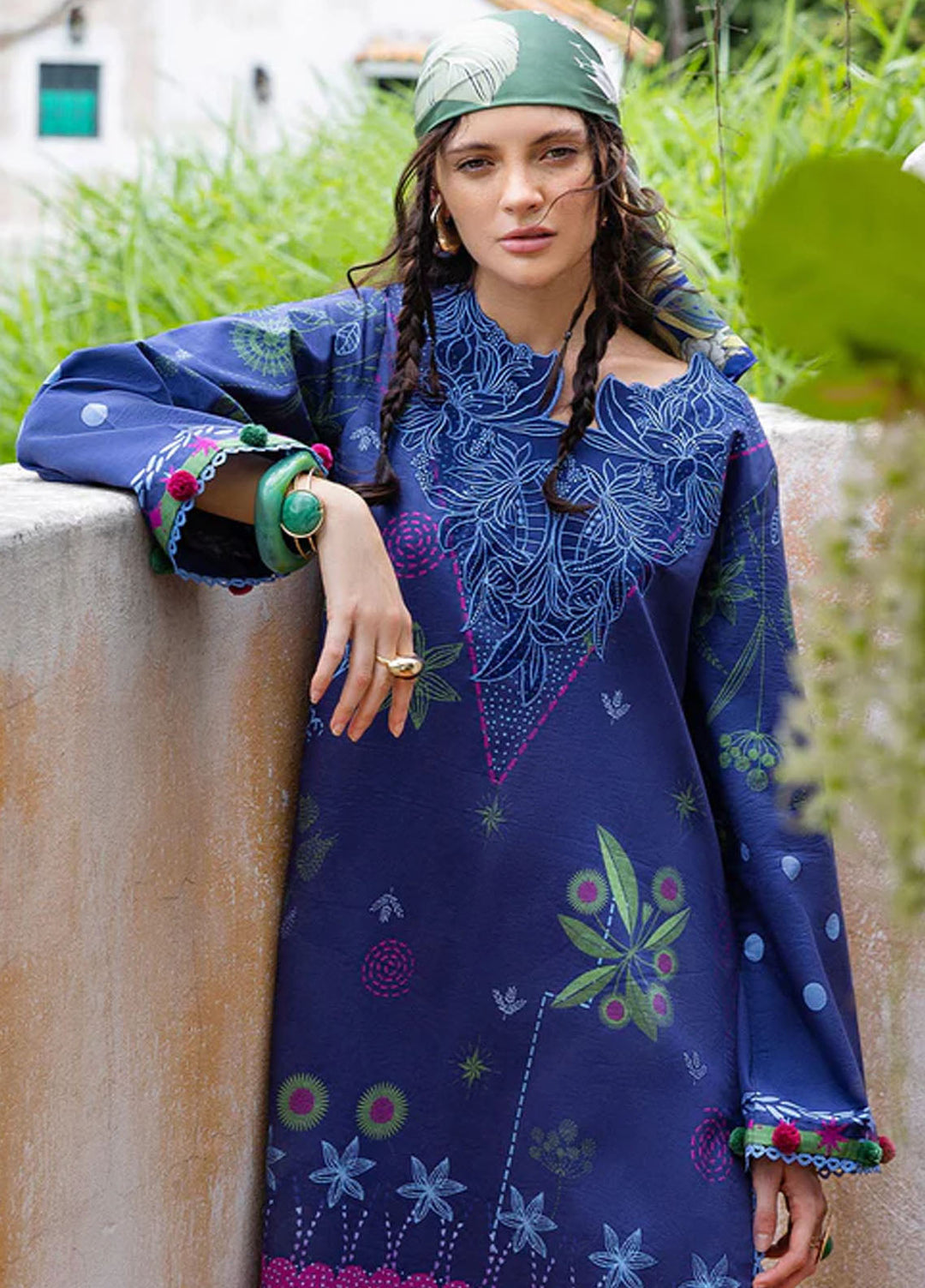 Mirasol by Mushq Embroidered Cambric Suits Unstitched 3 Piece MQ25MH D-02 A Amor Grito - Summer Collection
