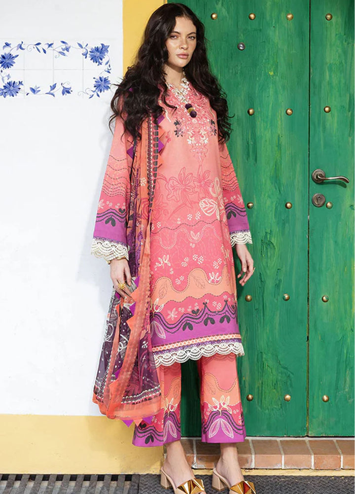 Mirasol by Mushq Embroidered Cambric Suits Unstitched 3 Piece MQ25MH D-03 B Amber Luz - Summer Collection