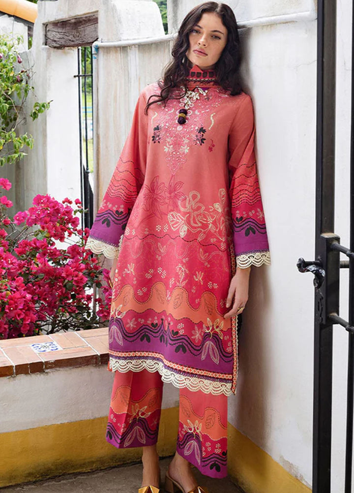 Mirasol by Mushq Embroidered Cambric Suits Unstitched 3 Piece MQ25MH D-03 B Amber Luz - Summer Collection