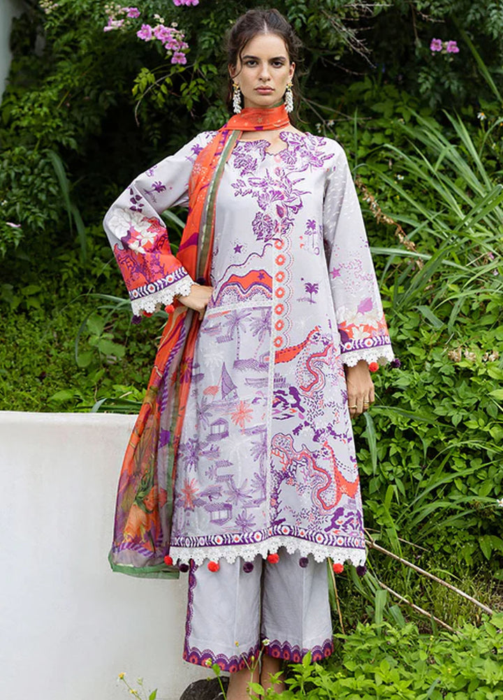 Mirasol by Mushq Embroidered Cambric Suits Unstitched 3 Piece MQ25MH D-04 A Luna Plata - Summer Collection
