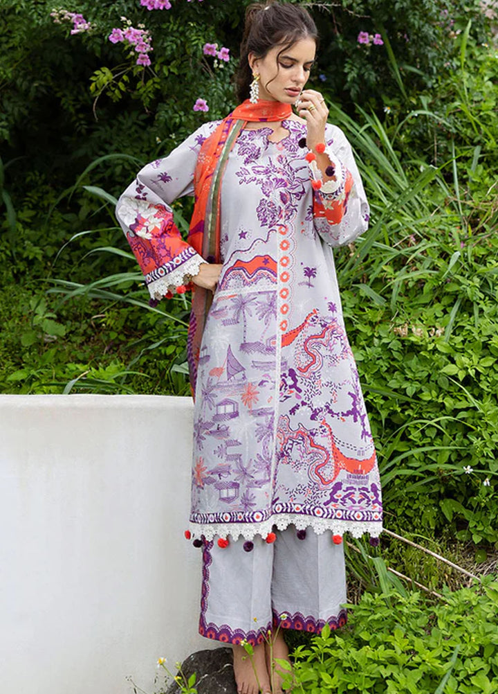 Mirasol by Mushq Embroidered Cambric Suits Unstitched 3 Piece MQ25MH D-04 A Luna Plata - Summer Collection