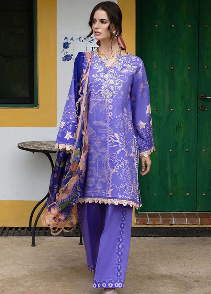 Mirasol by Mushq Embroidered Cambric Suits Unstitched 3 Piece MQ25MH D-04 B Alma Mia - Summer Collection