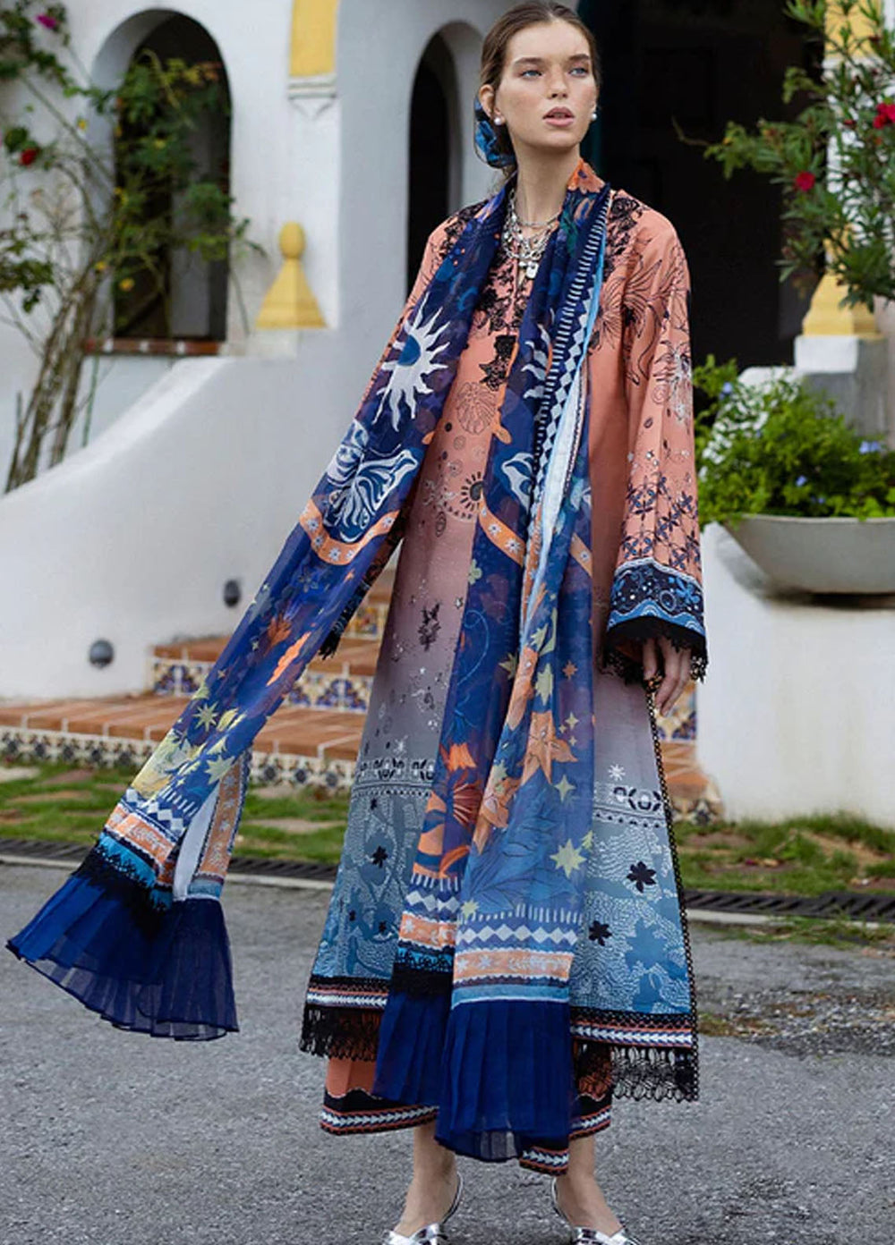 Mirasol by Mushq Embroidered Cambric Suits Unstitched 3 Piece MQ25MH D-05 A Viento Vivi - Summer Collection
