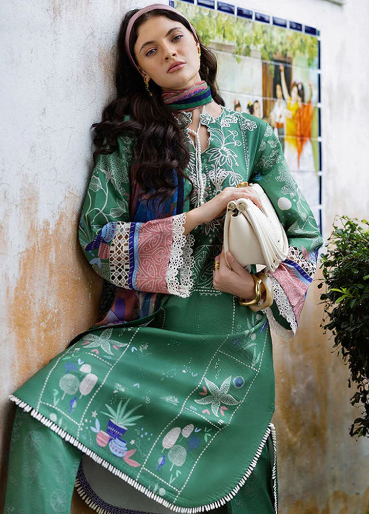 Mirasol by Mushq Embroidered Cambric Suits Unstitched 3 Piece MQ25MH D-06 A Flor Jazmin - Summer Collection