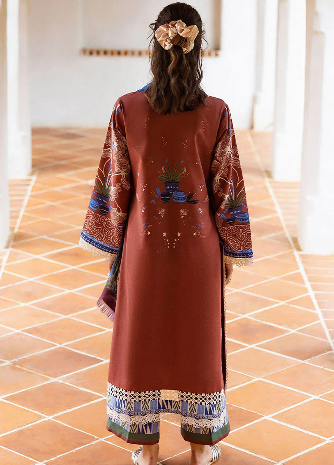 Mirasol by Mushq Embroidered Cambric Suits Unstitched 3 Piece MQ25MH D-06 B Santo Mio - Summer Collection