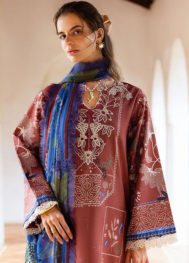 Mirasol by Mushq Embroidered Cambric Suits Unstitched 3 Piece MQ25MH D-06 B Santo Mio - Summer Collection