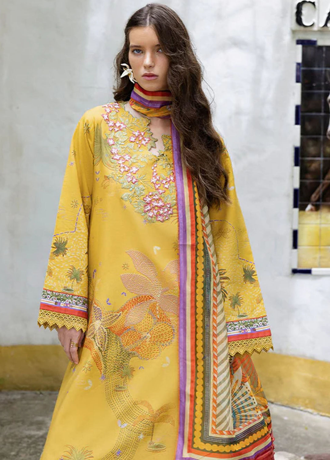 Mirasol by Mushq Embroidered Cambric Suits Unstitched 3 Piece MQ25MH D-07 B Sol Arena - Summer Collection