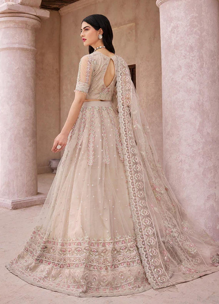 Mirha By Emaan Adeel Embroidered Net Suits Unstitched 3 Piece EA23M MH-206 - Wedding Collection