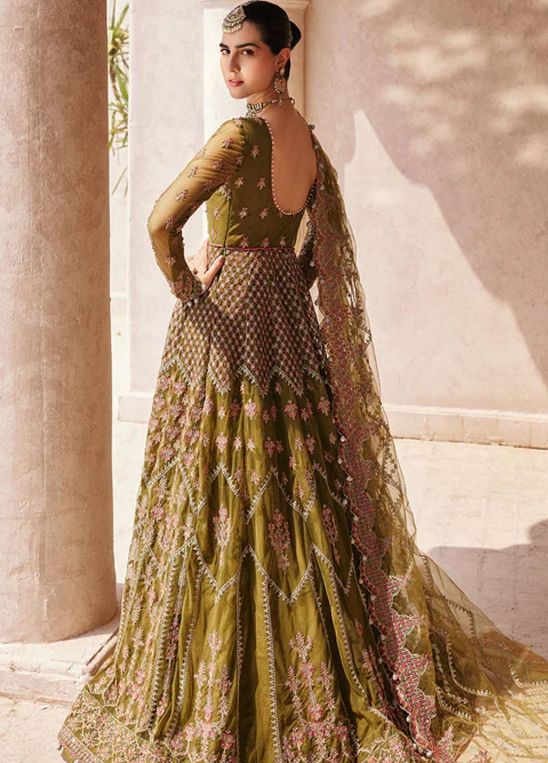 Mirha By Emaan Adeel Embroidered Net Suits Unstitched 3 Piece EA23M MH-207 - Wedding Collection