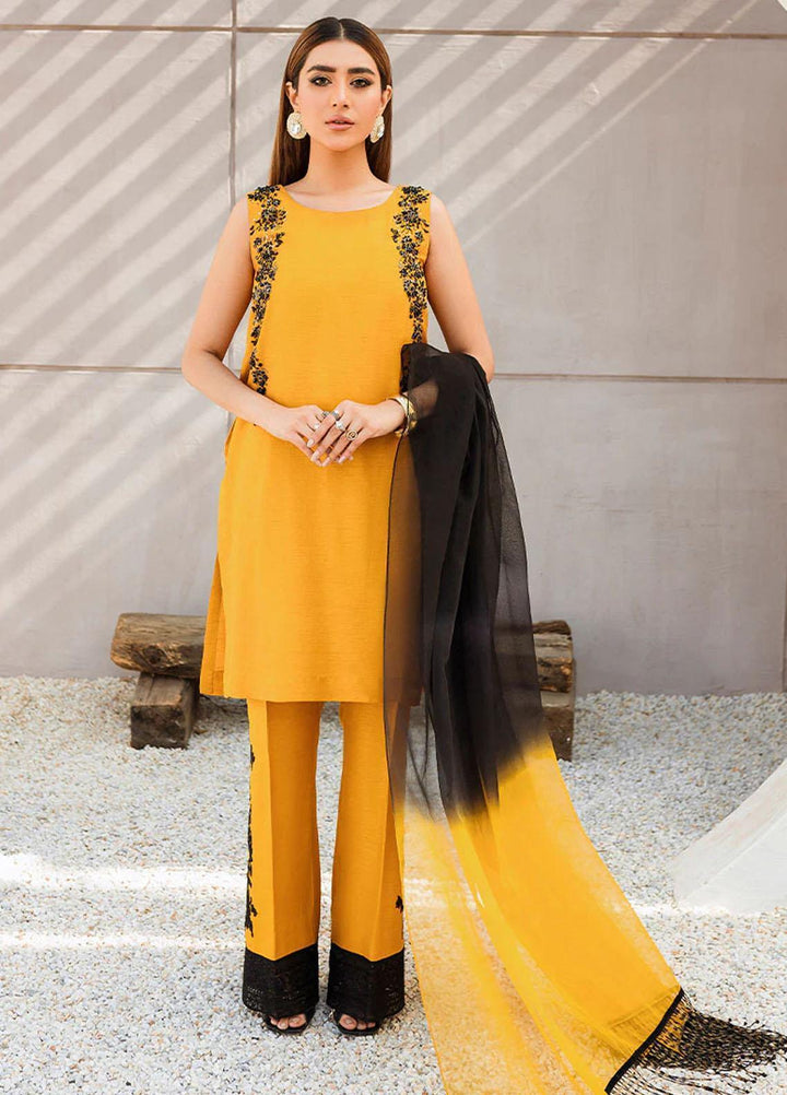 Malook By Shazia Ovais Pret Embroidered Raw Silk 3 Piece Suit MLK23M Kayseria