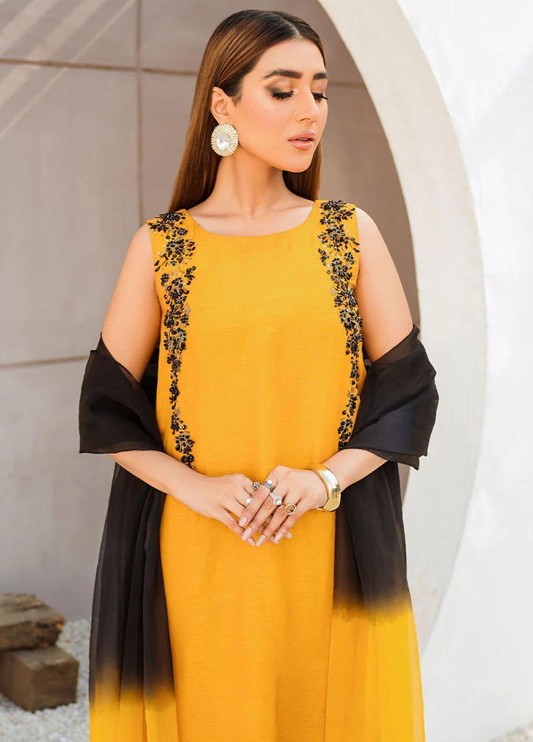 Malook By Shazia Ovais Pret Embroidered Raw Silk 3 Piece Suit MLK23M Kayseria