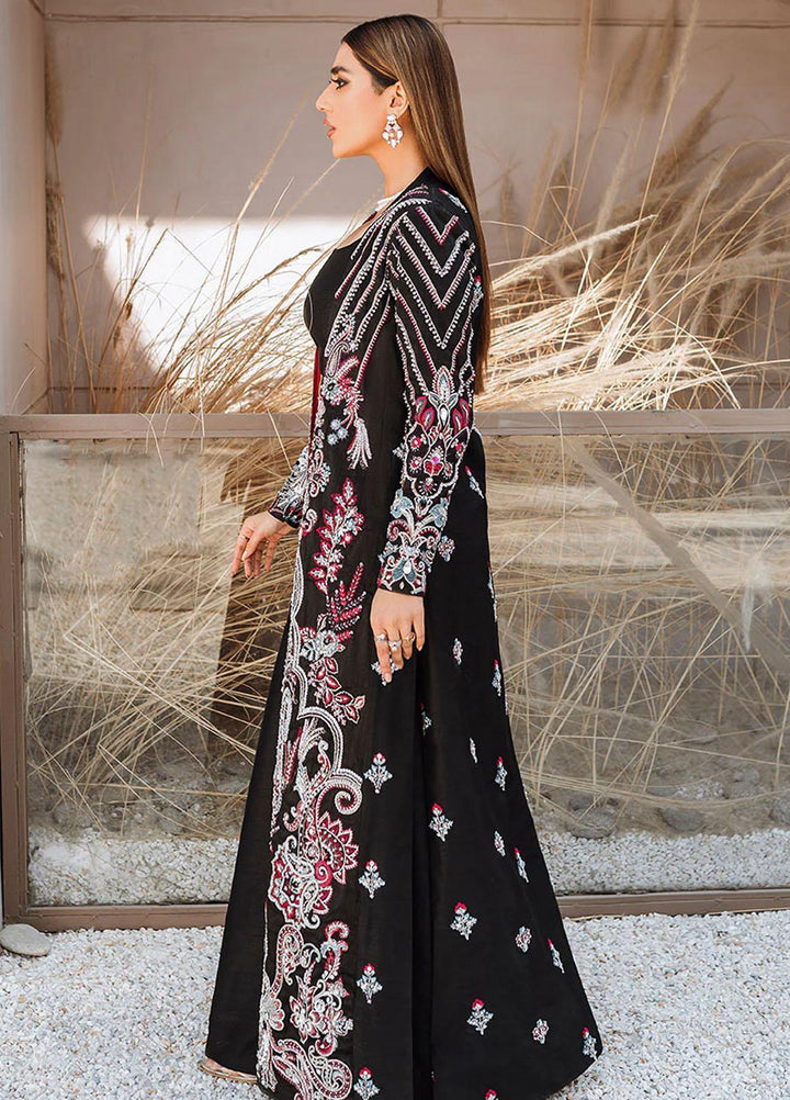 Malook By Shazia Ovais Pret Embroidered Raw Silk 3 Piece Suit MLK23M Zareesh