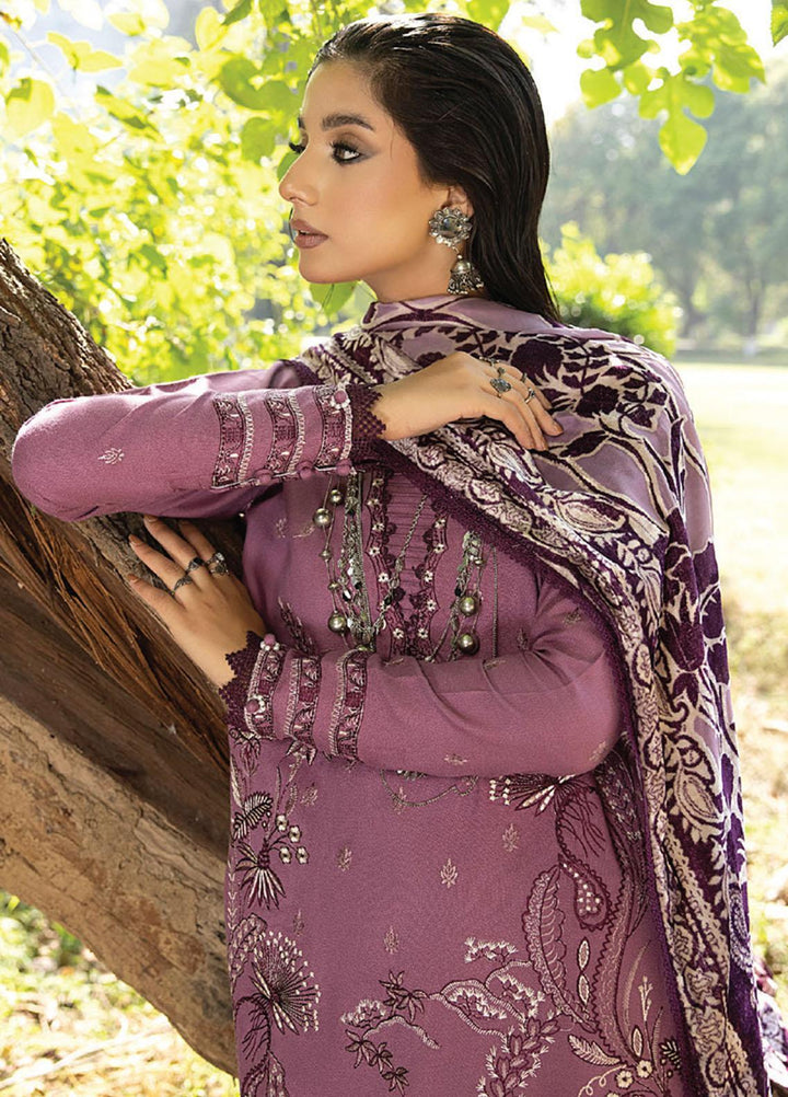 Mirk By Humdum Embroidered Wool Suits Unstitched 3 Piece HD23MK D-06 - Winter Collection