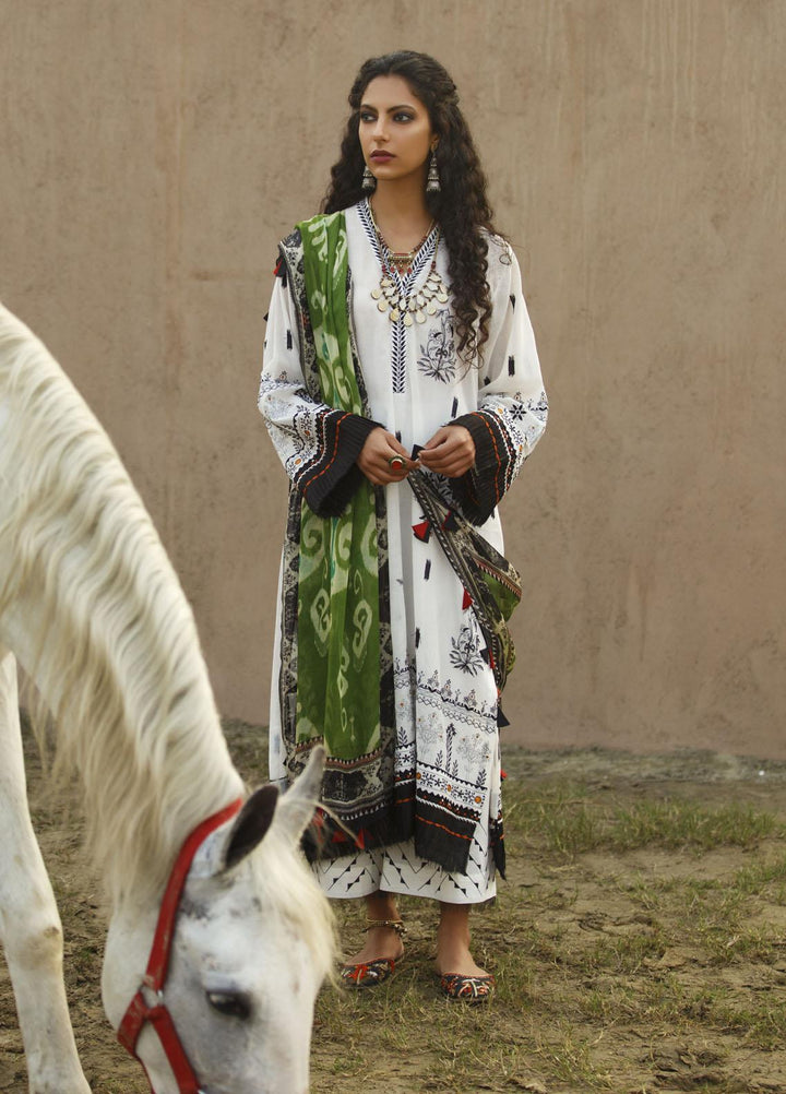 Misha Lakhani Embroidered Lawn Suits Unstitched 3 Piece ML21L 03 Rania - Summer Collection