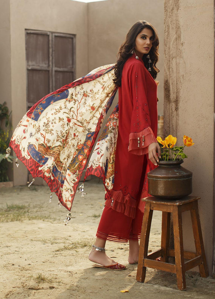 Misha Lakhani Embroidered Lawn Suits Unstitched 3 Piece ML21L 04 Tulum - Summer Collection