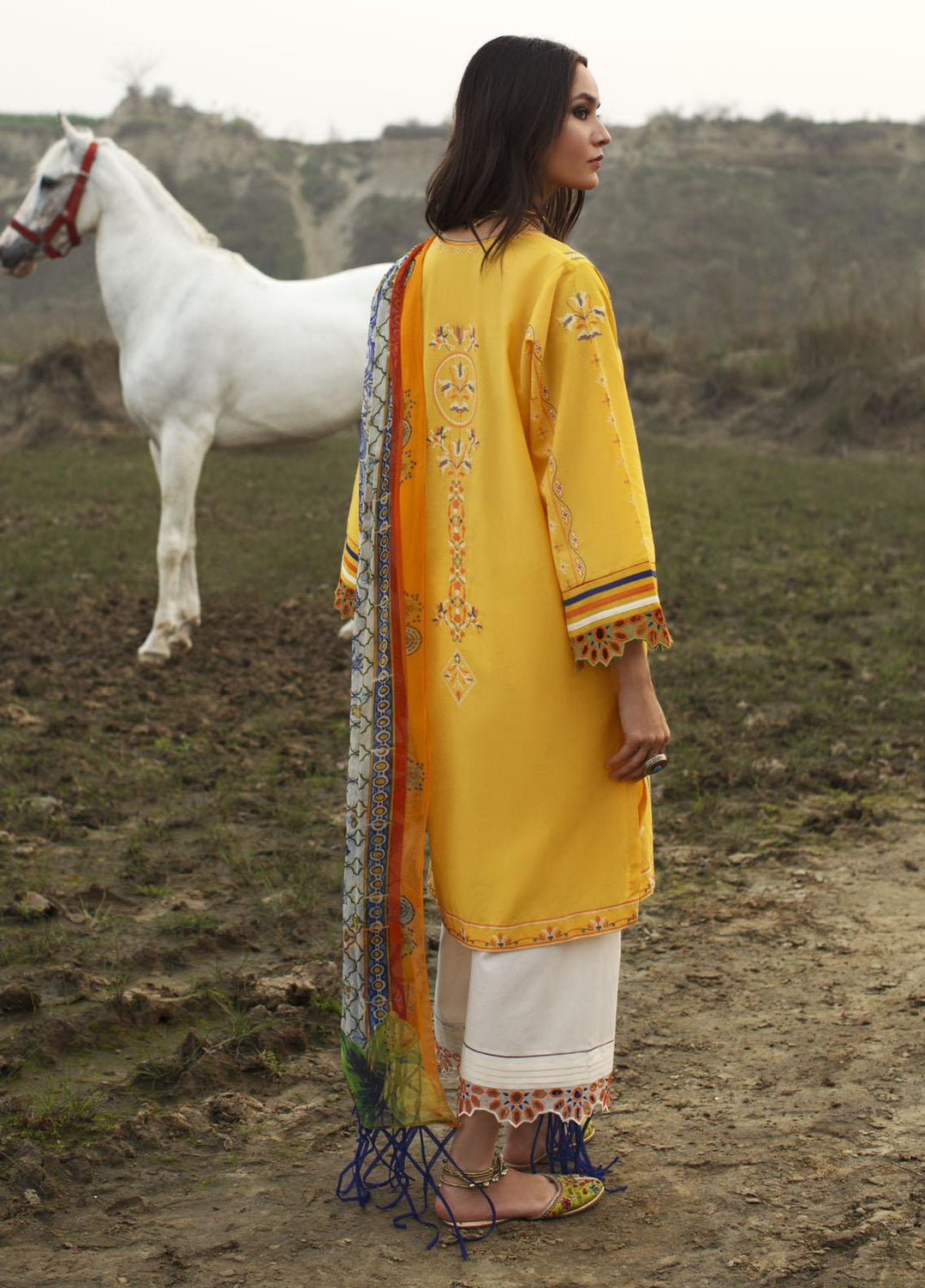 Misha Lakhani Embroidered Lawn Suits Unstitched 2 Piece ML21L 06 Ghlami - Summer Collection