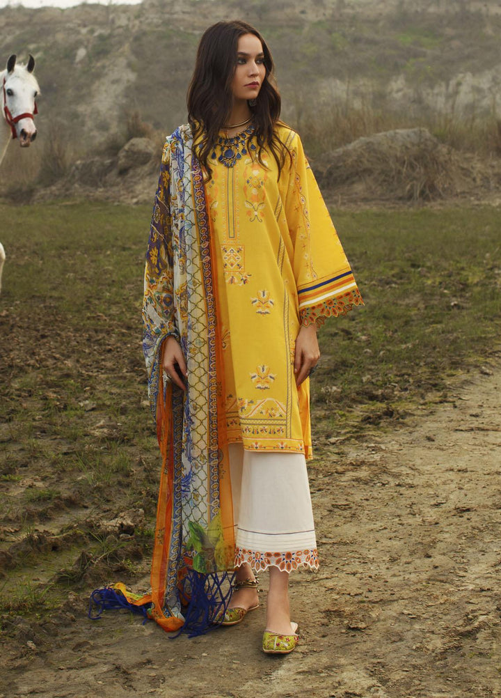 Misha Lakhani Embroidered Lawn Suits Unstitched 2 Piece ML21L 06 Ghlami - Summer Collection