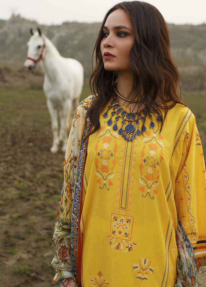 Misha Lakhani Embroidered Lawn Suits Unstitched 2 Piece ML21L 06 Ghlami - Summer Collection