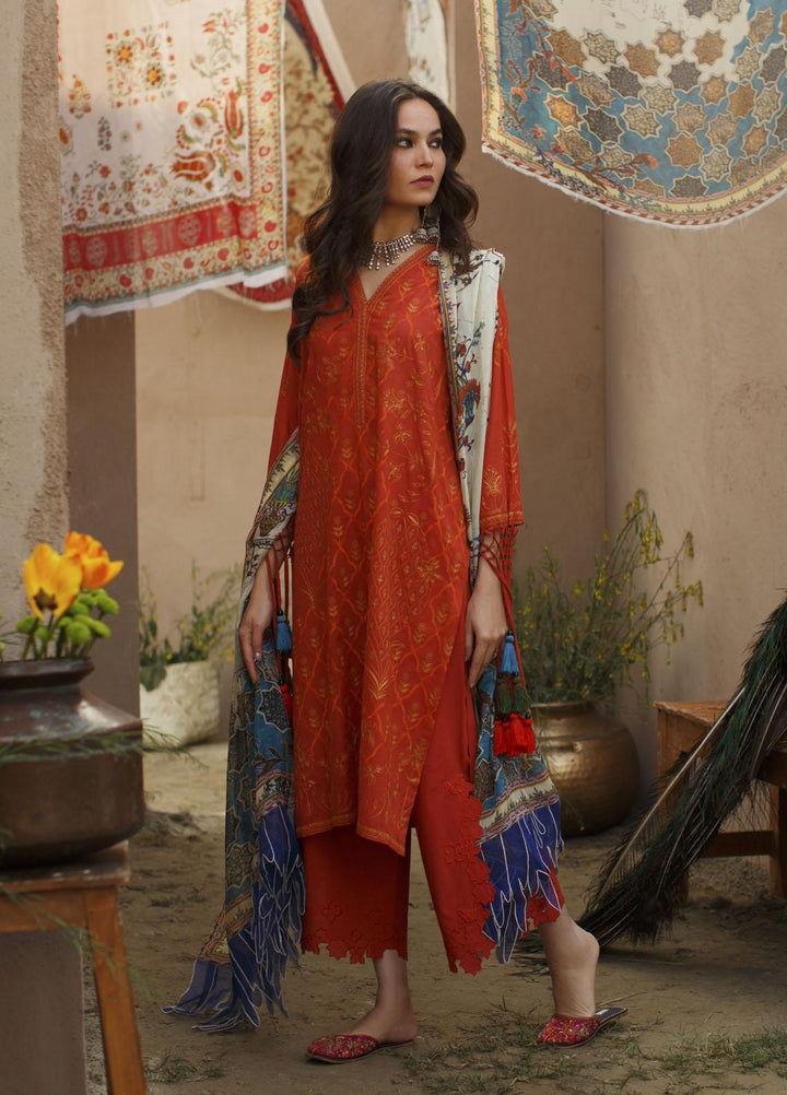 Misha Lakhani Embroidered Lawn Suits Unstitched 3 Piece ML21L 08 Isfahan - Summer Collection