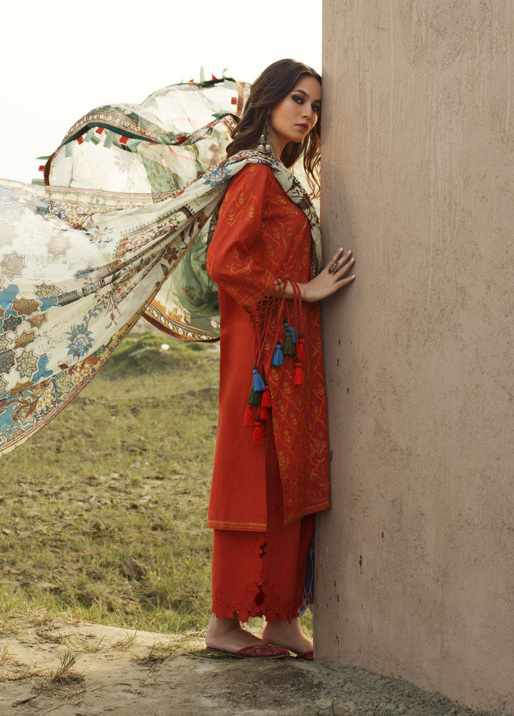 Misha Lakhani Embroidered Lawn Suits Unstitched 3 Piece ML21L 08 Isfahan - Summer Collection