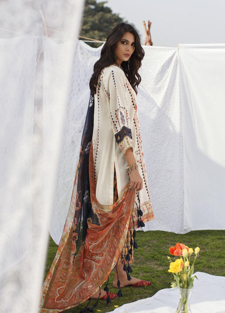 Misha Lakhani Embroidered Lawn Suits Unstitched 3 Piece ML21L 09 Aasha - Summer Collection