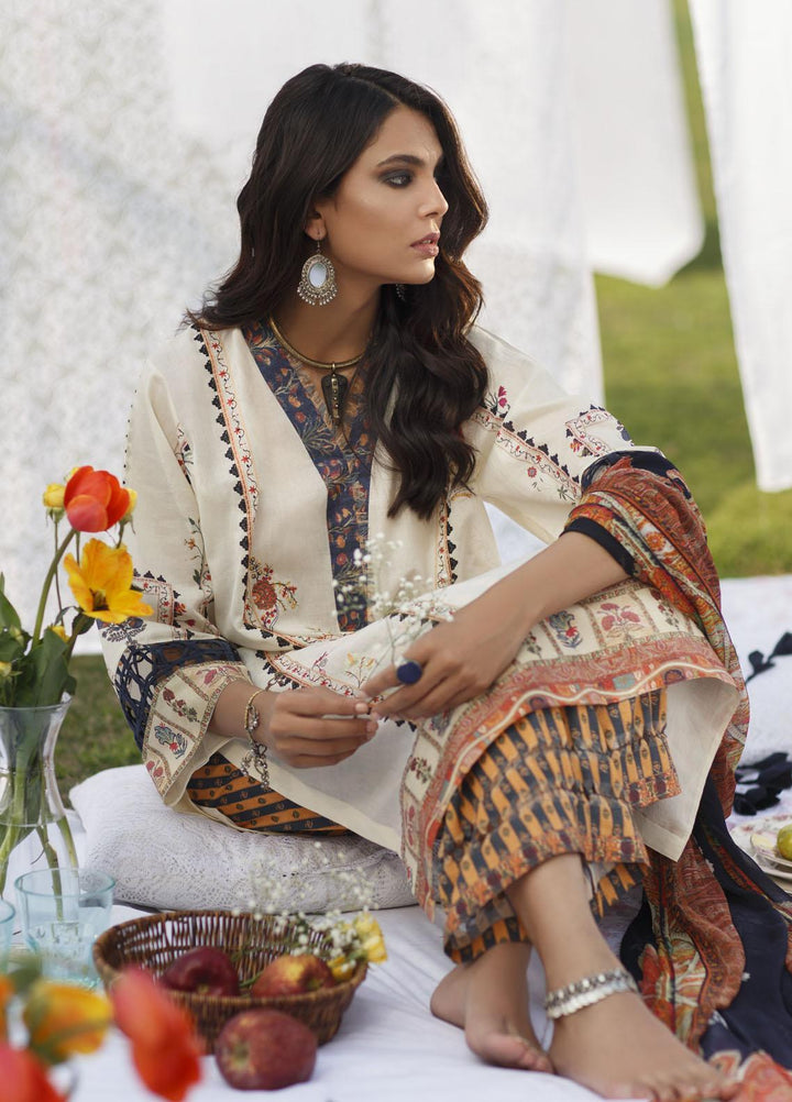 Misha Lakhani Embroidered Lawn Suits Unstitched 3 Piece ML21L 09 Aasha - Summer Collection