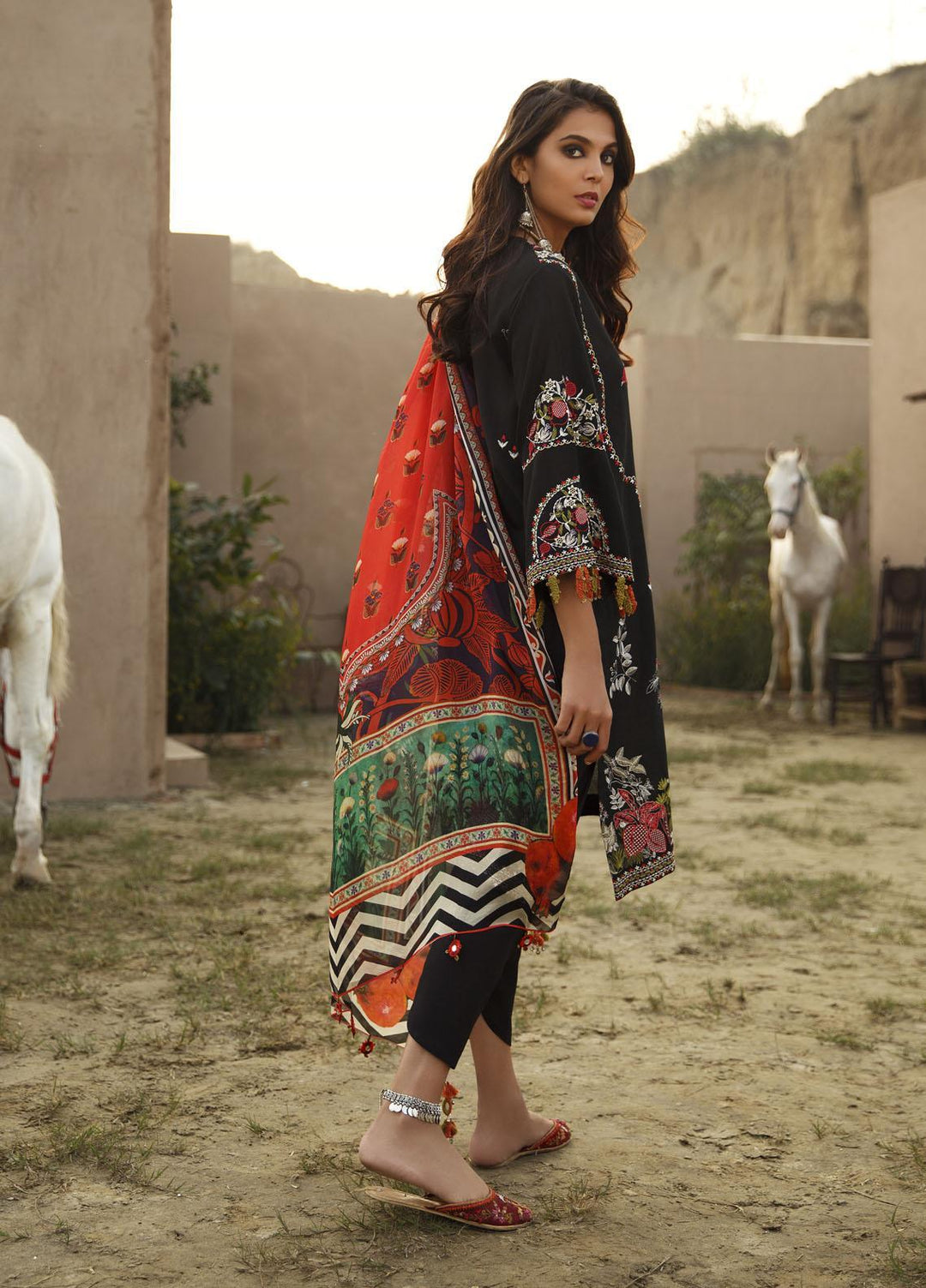 Misha Lakhani Embroidered Lawn Suits Unstitched 2 Piece ML21L 12 Pichola - Summer Collection