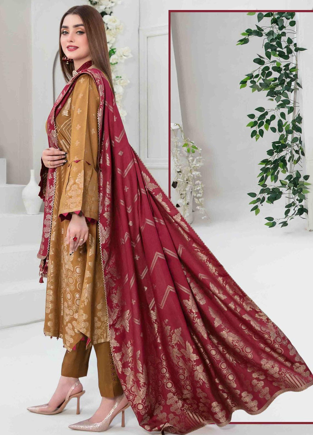 Mishel By Tawakkal Fabrics Embroidered Viscose Suits Unstitched 3 Piece TWF23M D-9641 - Winter Collection