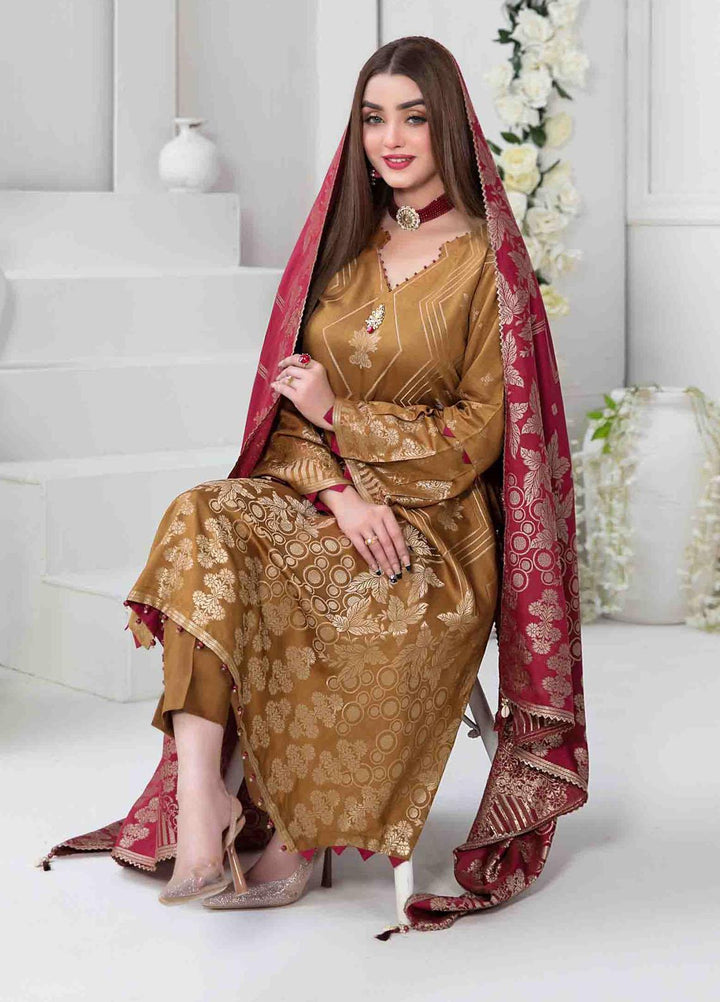 Mishel By Tawakkal Fabrics Embroidered Viscose Suits Unstitched 3 Piece TWF23M D-9641 - Winter Collection