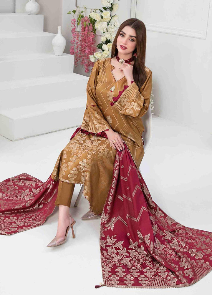 Mishel By Tawakkal Fabrics Embroidered Viscose Suits Unstitched 3 Piece TWF23M D-9641 - Winter Collection