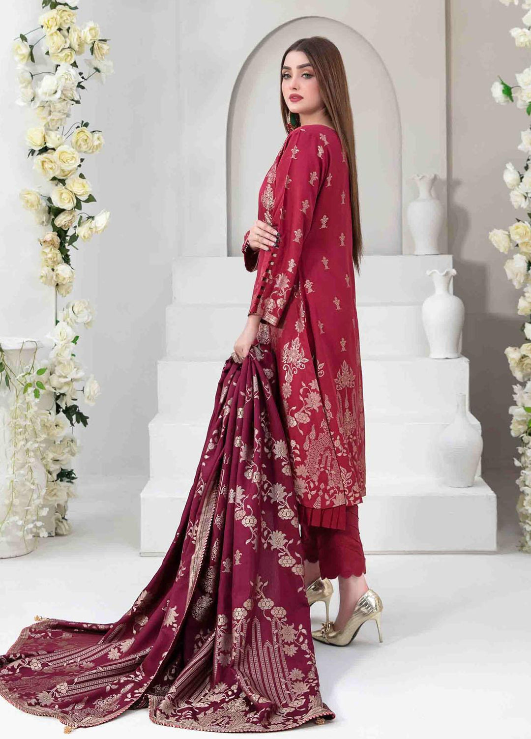 Mishel By Tawakkal Fabrics Embroidered Viscose Suits Unstitched 3 Piece TWF23M D-9643 - Winter Collection