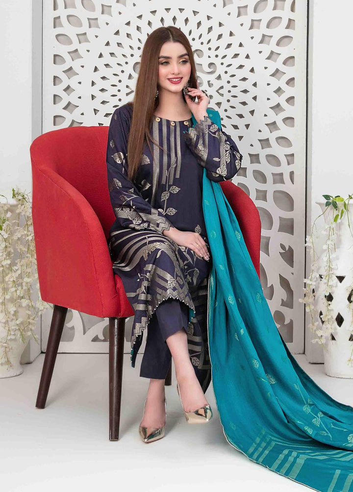 Mishel By Tawakkal Fabrics Embroidered Viscose Suits Unstitched 3 Piece TWF23M D-9644 - Winter Collection