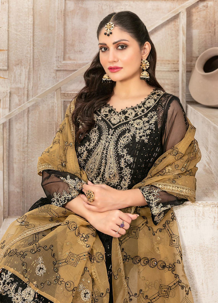 Mishkah By Tawakkal Fabrics Embroidered Organza Suits Unstitched 3 Piece TWF23MK D-9930 - Festive Collection